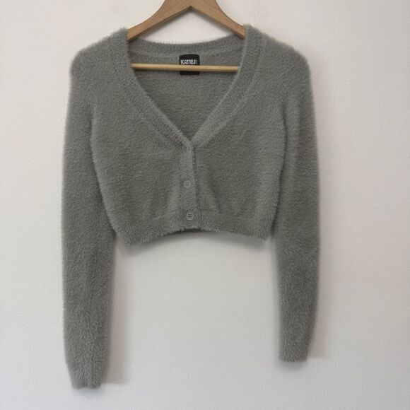 Katie J NYC Junior Mara Cardigan Grey Size L